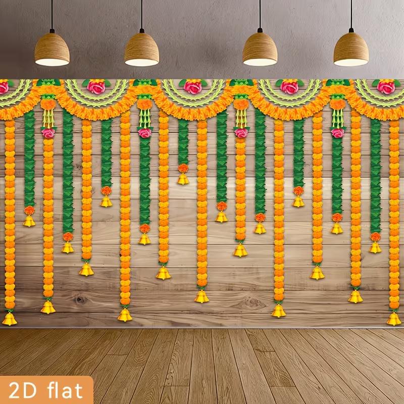 2D Orange Marigold Festival Background, Indian Puja, Wedding & Party Themed Backdrop 47.2x31.5inch/120*80cm
2D Orange Marigold Festival Background, Indian Puja, Wedding & Party Themed Backdrop 47.2x31.5inch/120*80cm