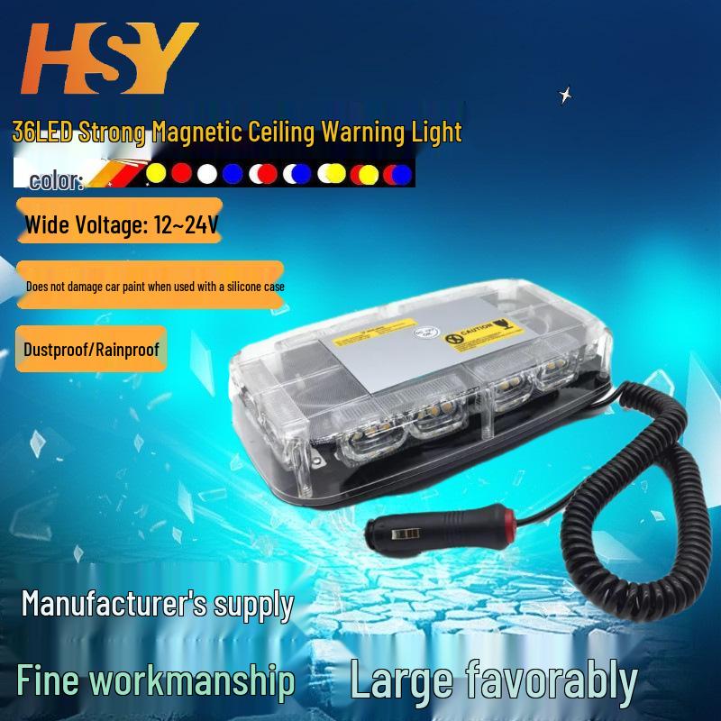 36-LED High-Brightness Car Ceiling Strobe Light with Strong Magnetic Base Red Light
36-LED High-Brightness Car Ceiling Strobe Light with Strong Magnetic Base Red Light