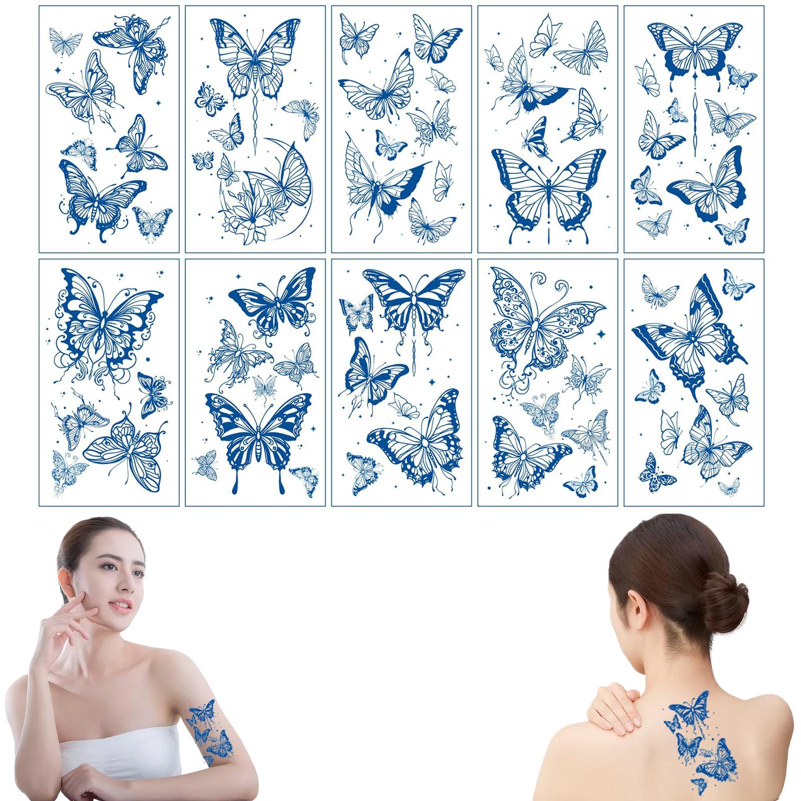 MAEXUS Jagua Tattoo of tattoo sticker Simulation tattoo Waterproof tattoo sticker tattoo sticker Tattoo decal 10 types Butterfly pattern (Set 10)
MAEXUS Jagua Tattoo of tattoo sticker Simulation tattoo Waterproof tattoo sticker tattoo sticker Tattoo decal 10 types Butterfly pattern (Set 10)