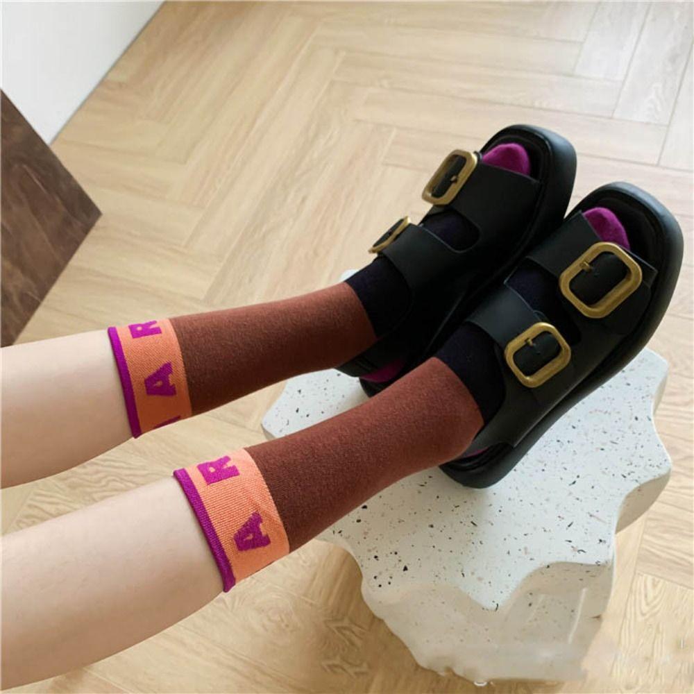 Harajuku Alphabet Retro Trendy Thick Middle Tube Hosiery Korean Style Socks Women Wool Socks Cotton C
Harajuku Alphabet Retro Trendy Thick Middle Tube Hosiery Korean Style Socks Women Wool Socks Cotton C