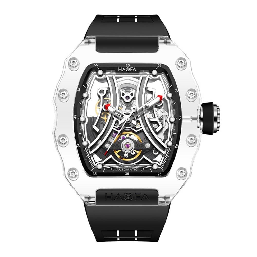Haofa Skeleton Luminous Mechanical Automatic Crystal Glass Power 72 Hollow Tonneau Arm Gift for Men Men s Watch, Dial, Winding, Case, Reserve, Hours, чорний
Haofa Skeleton Luminous Mechanical Automatic Crystal Glass Power 72 Hollow Tonneau Arm Gift for Men Men s Watch, Dial, Winding, Case, Reserve, Hours, чорний