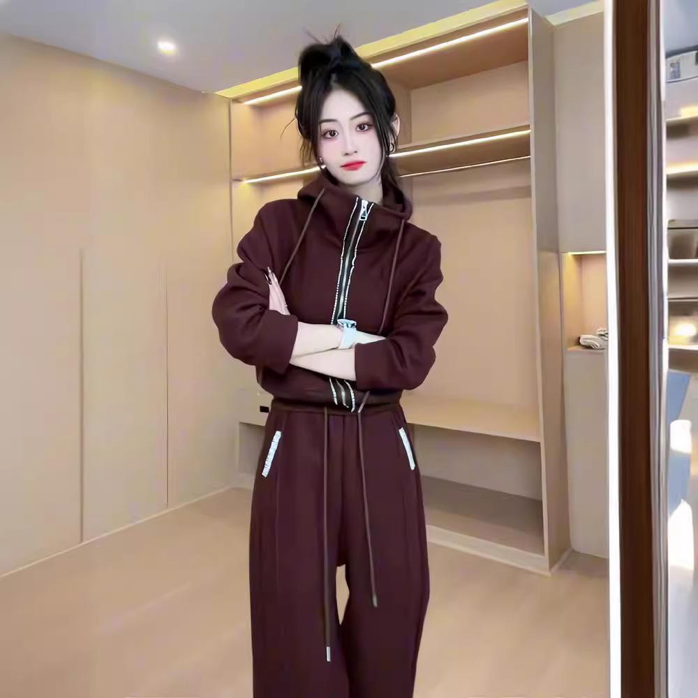 Women s Sporty Winter Two-Piece Set: Zip-Up Hoodie & Loose Slimming Sweatshirt L
Women s Sporty Winter Two-Piece Set: Zip-Up Hoodie & Loose Slimming Sweatshirt L