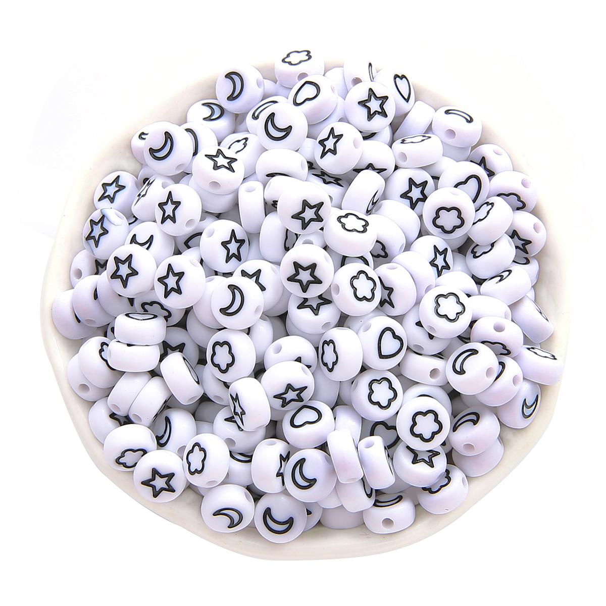 500 г акриловые лунные звезды бусины подвески браслет ожерелье для самостоятельного изготовления ювелирных изделий аксессуары 7x4mm 500g белый/чёрный
500 г акриловые лунные звезды бусины подвески браслет ожерелье для самостоятельного изготовления ювелирных изделий аксессуары 7x4mm 500g белый/чёрный