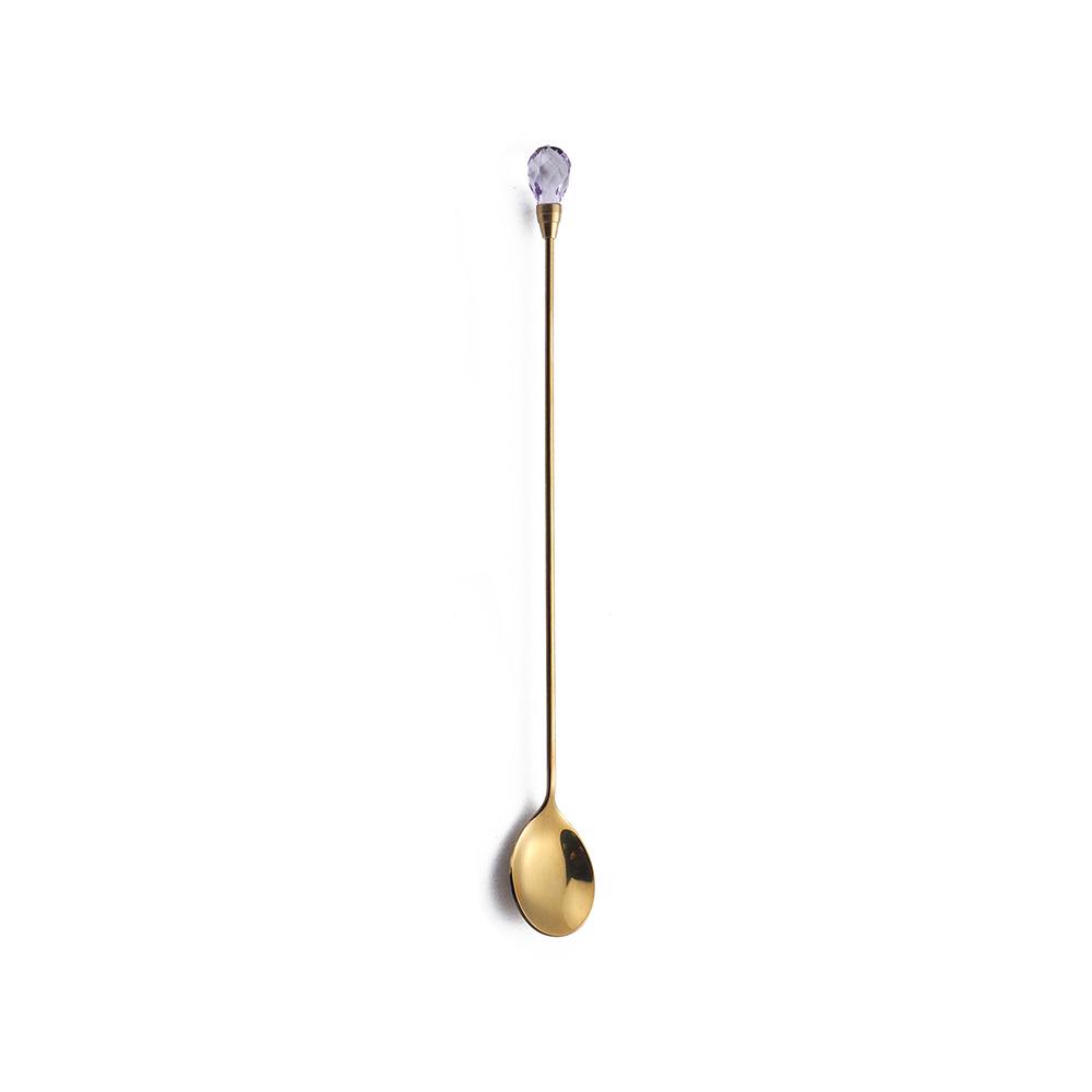W Creative Gold Stainless Steel Long Handle Stirring Spoon with Diamond Design for Desserts and Cocktails. фиолетовый/алмаз
W Creative Gold Stainless Steel Long Handle Stirring Spoon with Diamond Design for Desserts and Cocktails. фиолетовый/алмаз