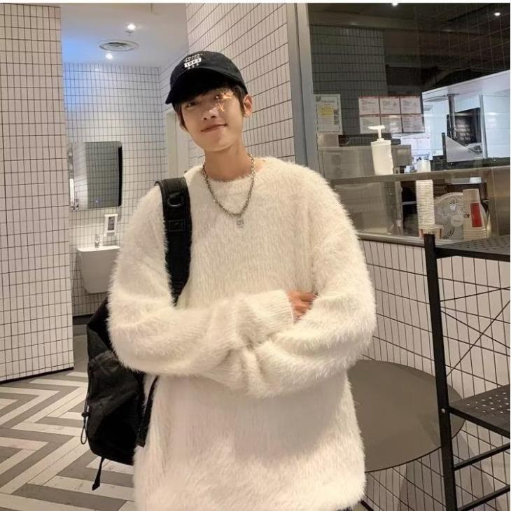 Unisex Japanese Retro Mink Fur Sweater: Soft, Fluffy, and Versatile Knitwear for Casual Autumn/Winter Style M білий
Unisex Japanese Retro Mink Fur Sweater: Soft, Fluffy, and Versatile Knitwear for Casual Autumn/Winter Style M білий