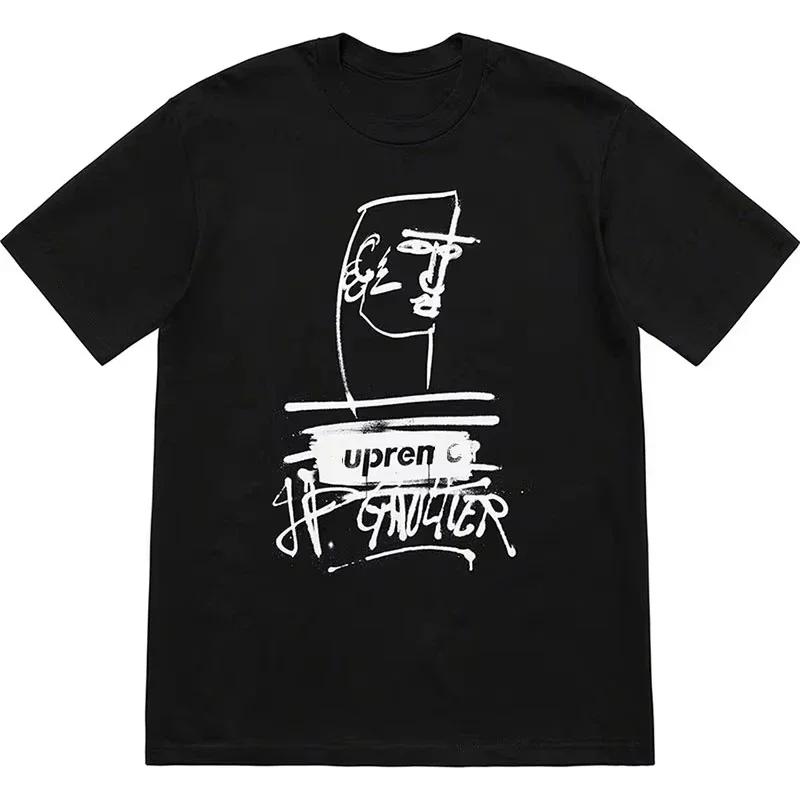 Jean Paul Gaultier Tee White Cobranded Graffiti Short Sleeve Oversize Tshirt Summer Fashion Men and Women Cotton Short Sleeve 4XL
Jean Paul Gaultier Tee White Cobranded Graffiti Short Sleeve Oversize Tshirt Summer Fashion Men and Women Cotton Short Sleeve 4XL