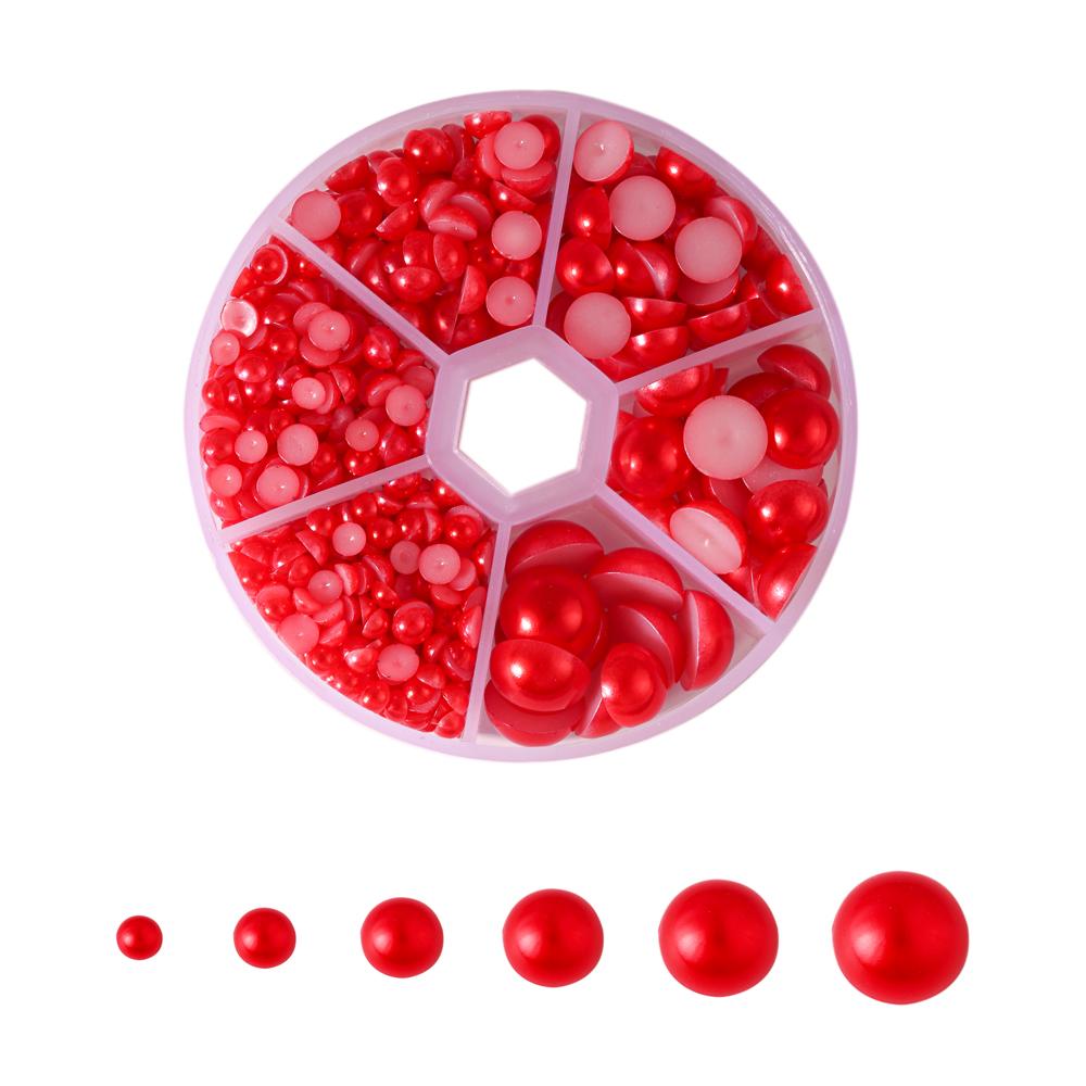 1 box 4/5/6/8/10/12mm Mix Size Half Ball Shape Imitation Pearl Beads Round Loose Beads For Jewelry Making DIY Earring Bracelet червоний
1 box 4/5/6/8/10/12mm Mix Size Half Ball Shape Imitation Pearl Beads Round Loose Beads For Jewelry Making DIY Earring Bracelet червоний