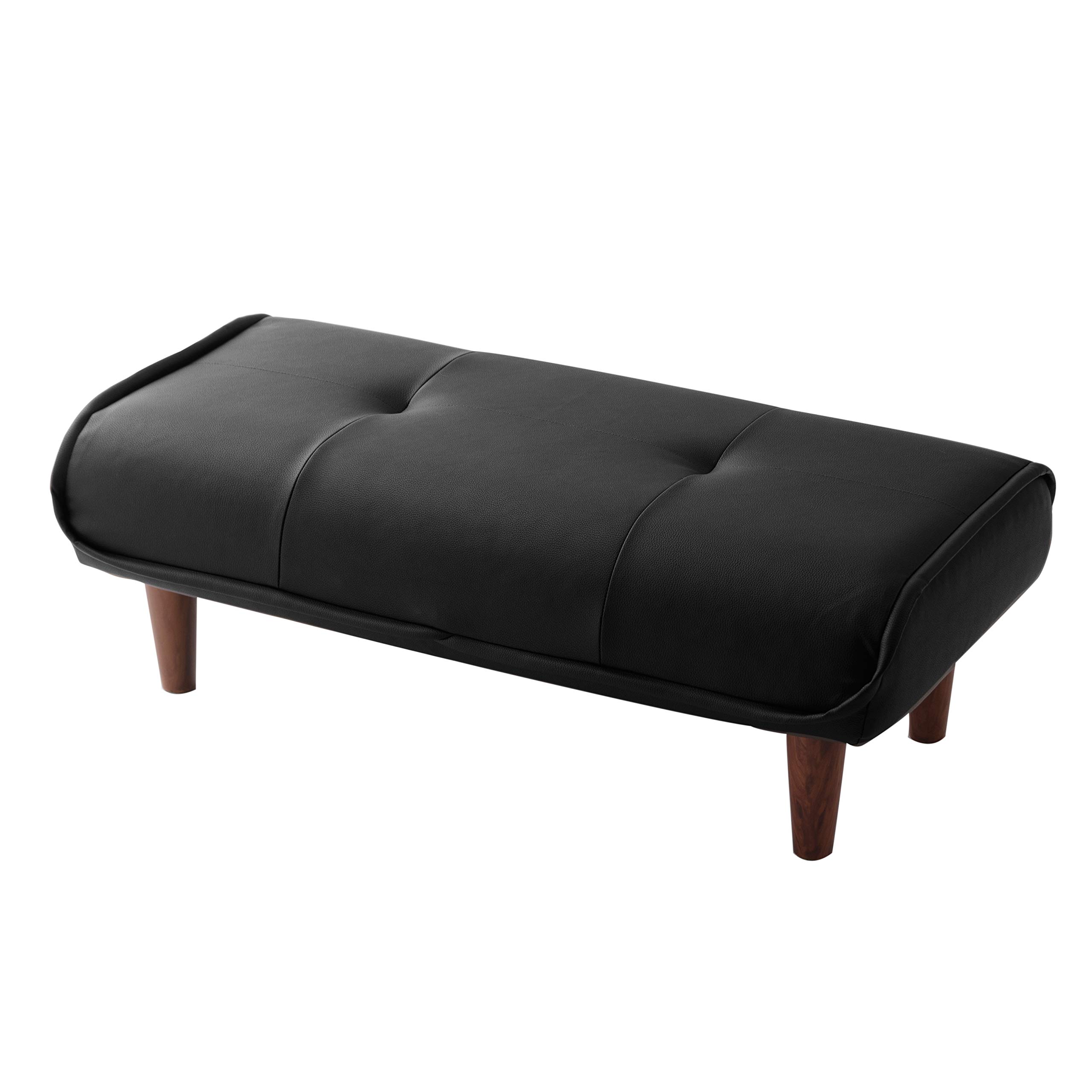 Celtan Ottoman Stool with Waraku no Pocket Synthetic High Japanese-made Footrest, Kiwami, 2-Seater, Coil, Leather, Black, Resilience, A280p-597BK
Celtan Ottoman Stool with Waraku no Pocket Synthetic High Japanese-made Footrest, Kiwami, 2-Seater, Coil, Leather, Black, Resilience, A280p-597BK