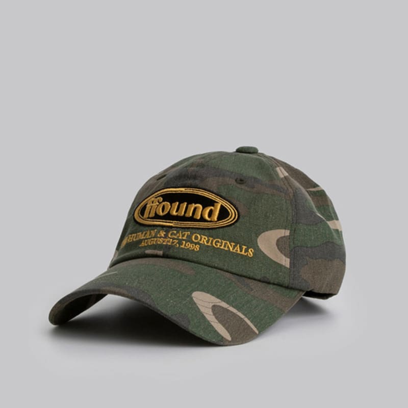 human & cat FFOUND VINTAGE CAMO BALL CAP_BROWN BROWN
human & cat FFOUND VINTAGE CAMO BALL CAP_BROWN BROWN