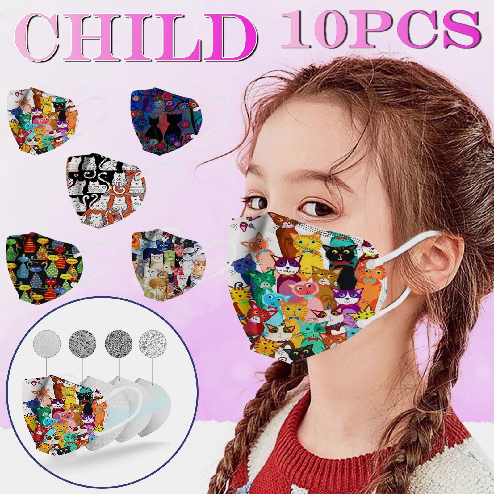 Детская защитная маска Nikitas, четырехслойная трехмерная маска с принтом кошки, монохромный, 10 шт.
Детская защитная маска Nikitas, четырехслойная трехмерная маска с принтом кошки, монохромный, 10 шт.