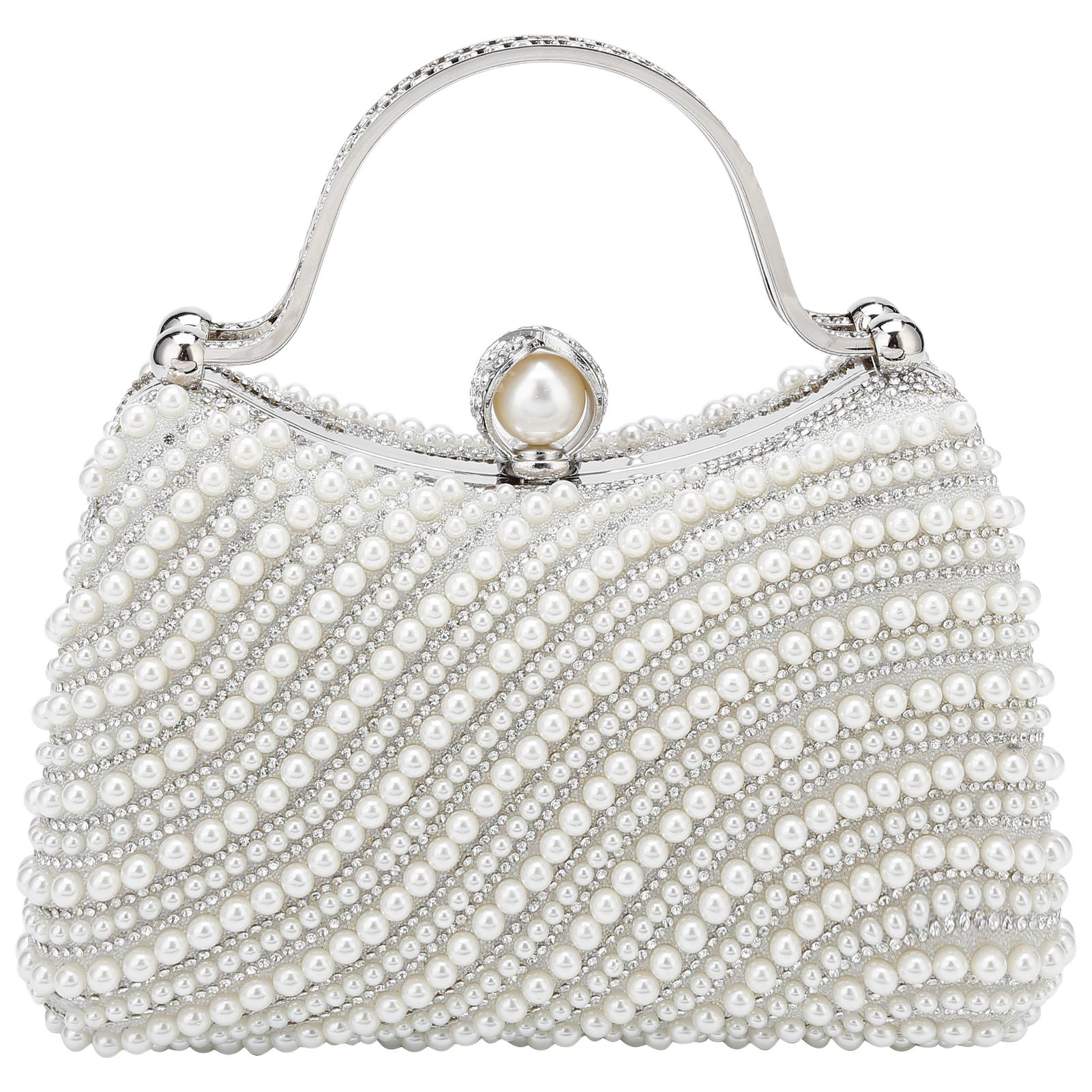 Elegant Handbag For Women Luxury Designer Diamond Pearl Beaded Top-Handle Bag Prom Party Evening Clutch Bags Ladies Shoulder Bag бежевый
Elegant Handbag For Women Luxury Designer Diamond Pearl Beaded Top-Handle Bag Prom Party Evening Clutch Bags Ladies Shoulder Bag бежевый