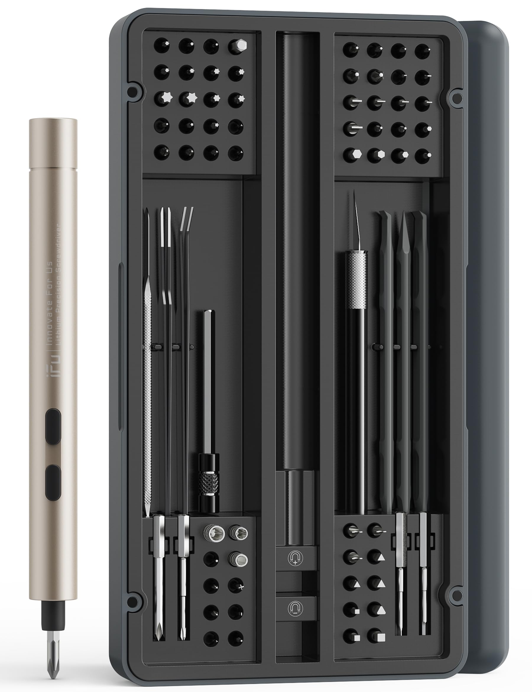 iFu Electric Screwdriver Small Precision Screwdriver Set 90 in 1 Pen Type Electric Precision Screwdriver (Beige)
iFu Electric Screwdriver Small Precision Screwdriver Set 90 in 1 Pen Type Electric Precision Screwdriver (Beige)