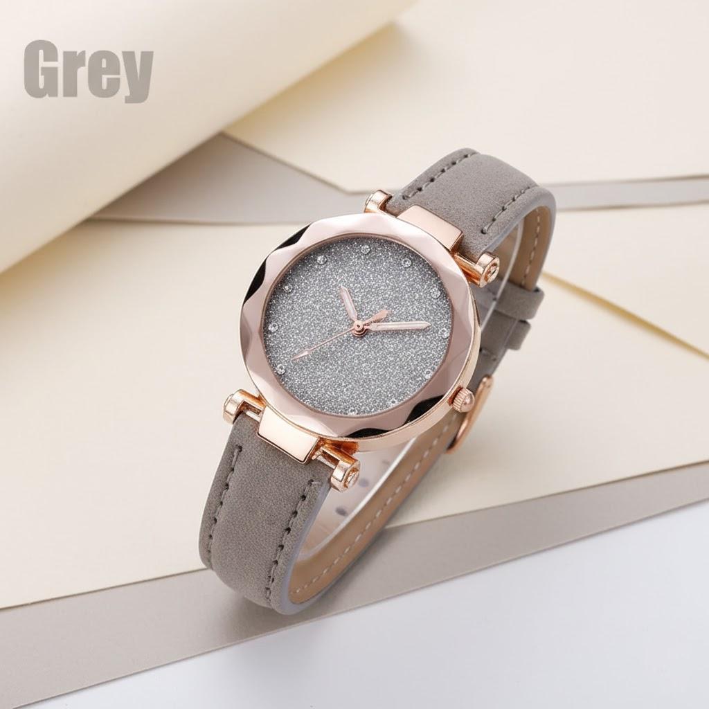 Womens Fashion Leather Strap Watch Frosted Dial Golden Border Analog Quartz Watch Multicolor серый
Womens Fashion Leather Strap Watch Frosted Dial Golden Border Analog Quartz Watch Multicolor серый