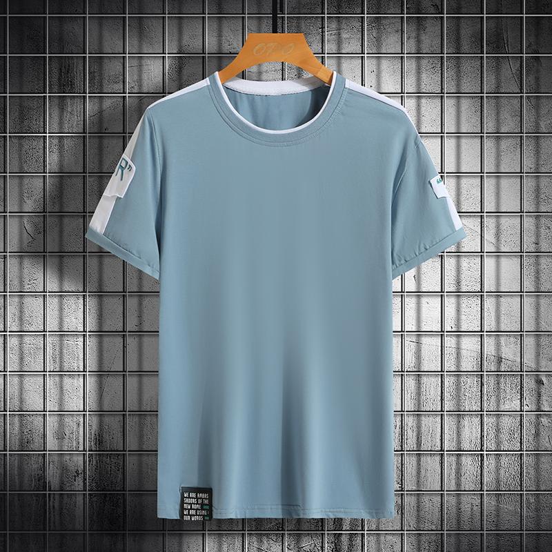 Sports Short Sleeved Men s Summer Breathable Comfortable Pure Cotton T-shirt Men s Fitness Running Casual Half Sleeve 5XL синій
Sports Short Sleeved Men s Summer Breathable Comfortable Pure Cotton T-shirt Men s Fitness Running Casual Half Sleeve 5XL синій