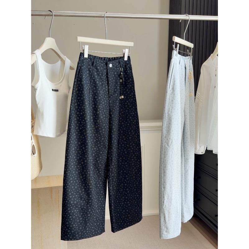 Spring new Korean floral wide-leg casual pants women s rear elastic high-waisted loose and thin versatile scimitar pants L
Spring new Korean floral wide-leg casual pants women s rear elastic high-waisted loose and thin versatile scimitar pants L