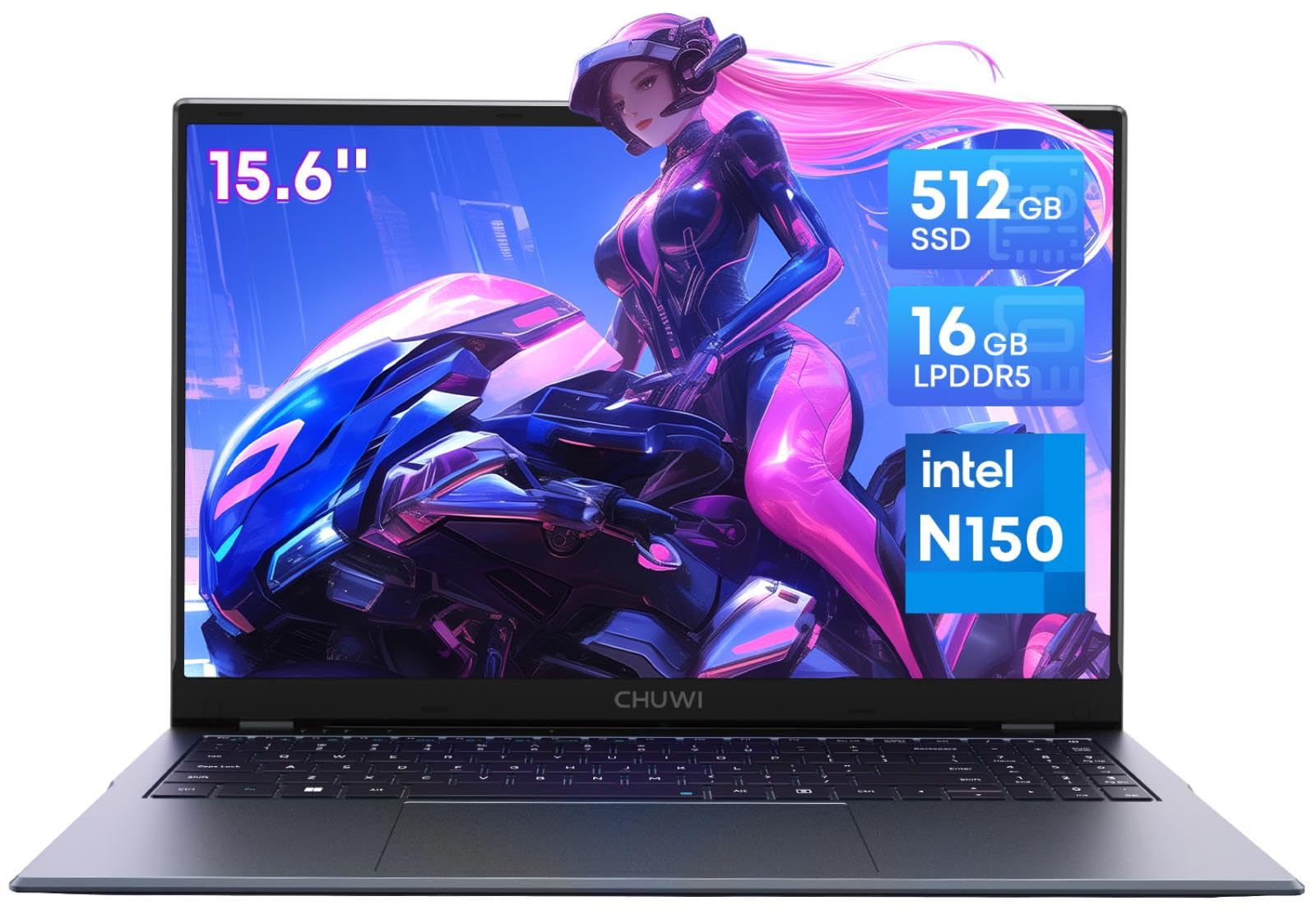 CHUWI GemiBook Plus FHD N150 Легкий і Дебютує ніж N100 і Windows DDR5 16 ГБ ОЗУ 512 ГБ до SSD IPS Широкий Кут Огляду 15,6-дюймовий Ноутбук, Тонкий,
CHUWI GemiBook Plus FHD N150 Легкий і Дебютує ніж N100 і Windows DDR5 16 ГБ ОЗУ 512 ГБ до SSD IPS Широкий Кут Огляду 15,6-дюймовий Ноутбук, Тонкий,