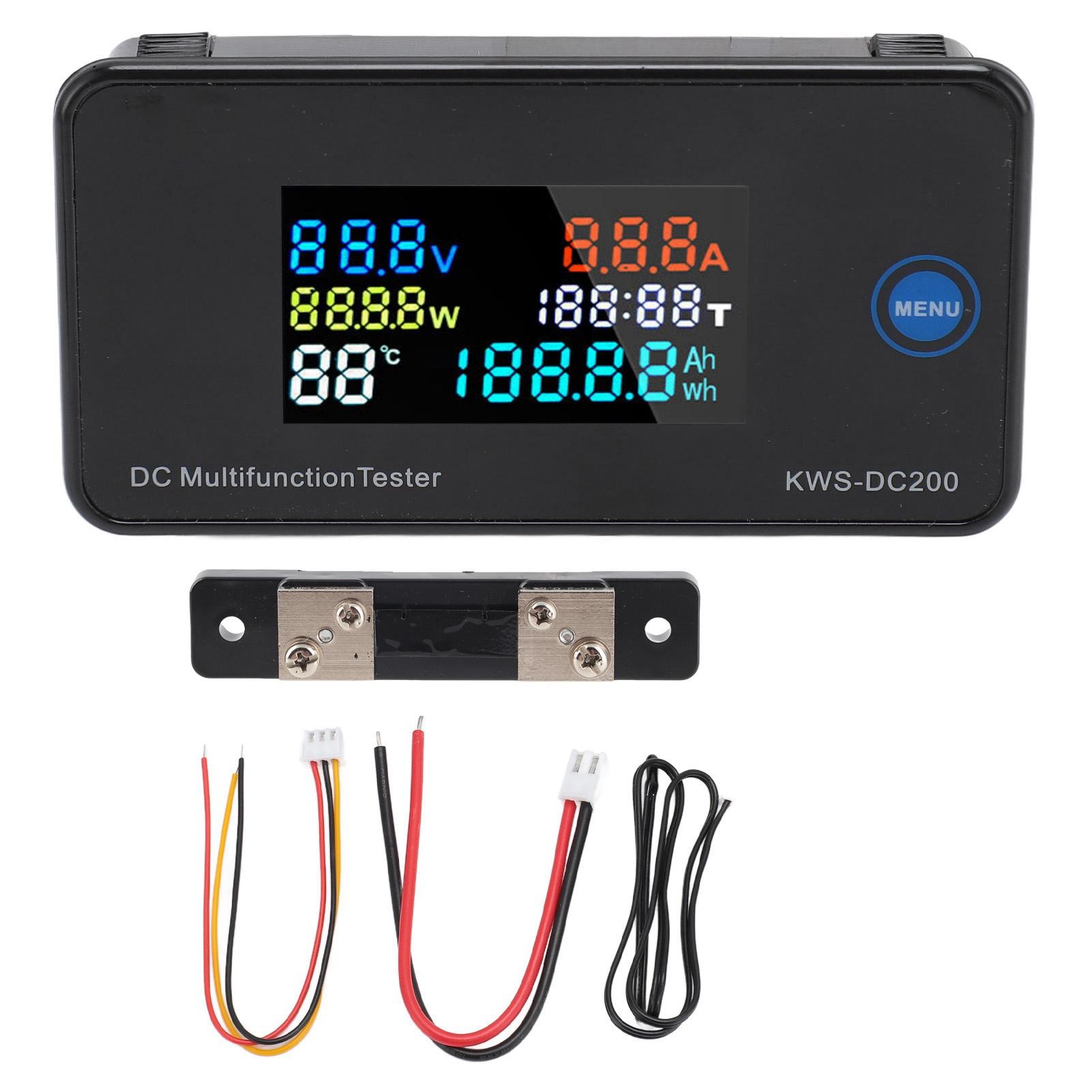 DC Digital Voltmeter Ammeter DC200 50A LCD Color Display 7 in 1 Multifunction DC Multimeter Tester f
DC Digital Voltmeter Ammeter DC200 50A LCD Color Display 7 in 1 Multifunction DC Multimeter Tester f