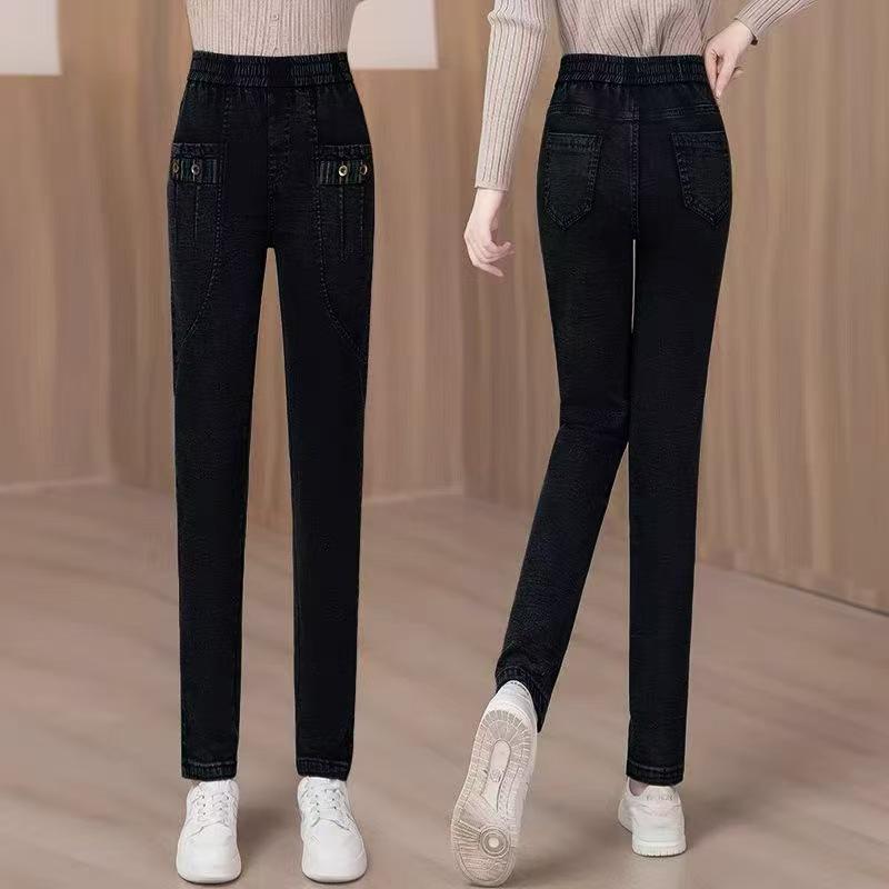 Women s High-Waisted Stretch Denim Harem Pants – Versatile, Casual, Slimming, Cropped, Autumn/Winter 2026 Collection 32 for 140-150 jin
Women s High-Waisted Stretch Denim Harem Pants – Versatile, Casual, Slimming, Cropped, Autumn/Winter 2026 Collection 32 for 140-150 jin