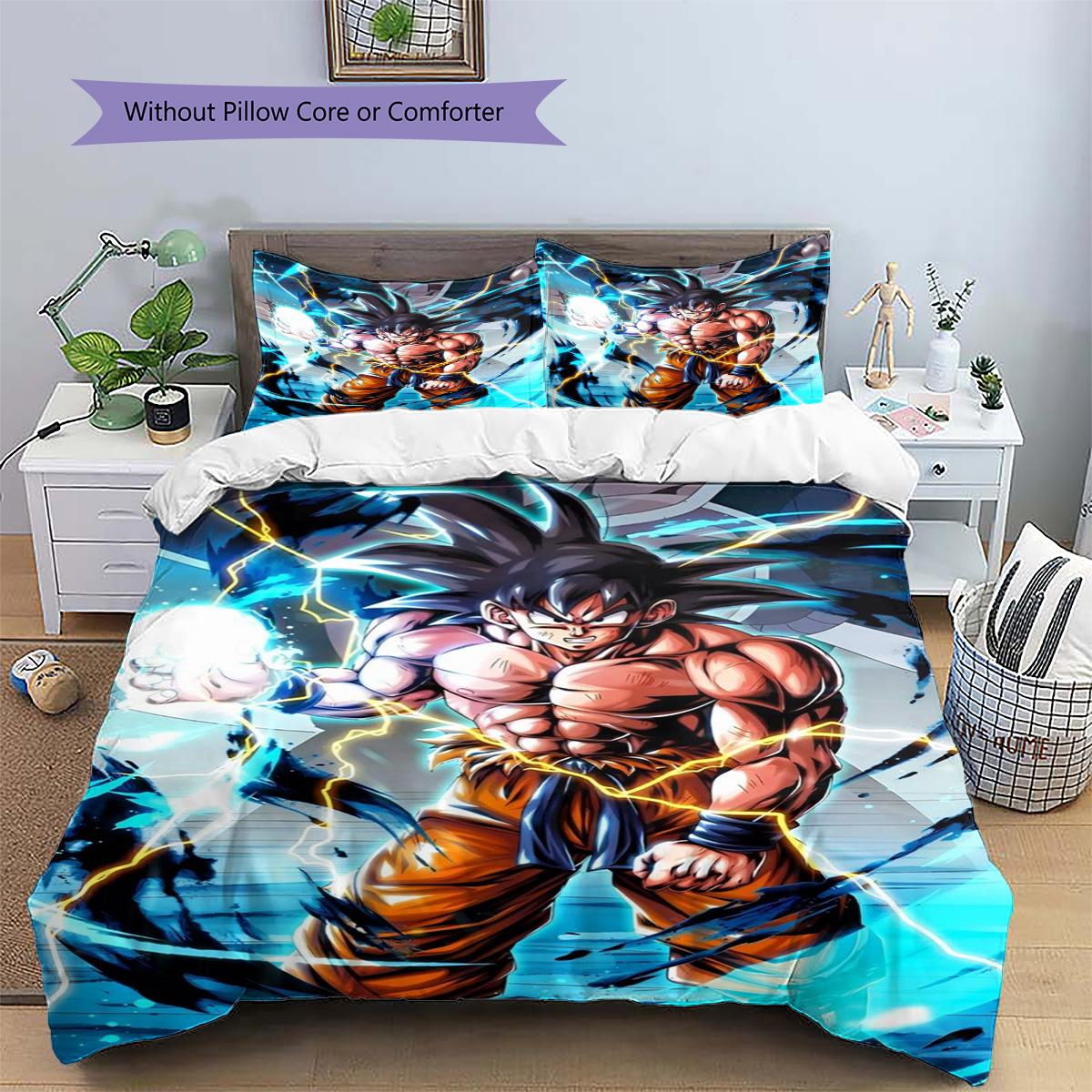 Goku Patterned Pillowcase & Duvet Cover Set Bedroom Stylish Bedding with Anime Theme Best Present for Fans.-TING 135x200cm
Goku Patterned Pillowcase & Duvet Cover Set Bedroom Stylish Bedding with Anime Theme Best Present for Fans.-TING 135x200cm