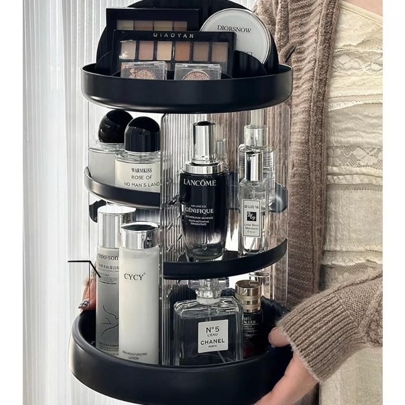 Rotating Cosmetics Organizer Makeup Storage Box Large Capacity Dressing Table Rack Acrylic Transparent Desk Perfume Storage Rack прозрачный черный
Rotating Cosmetics Organizer Makeup Storage Box Large Capacity Dressing Table Rack Acrylic Transparent Desk Perfume Storage Rack прозрачный черный