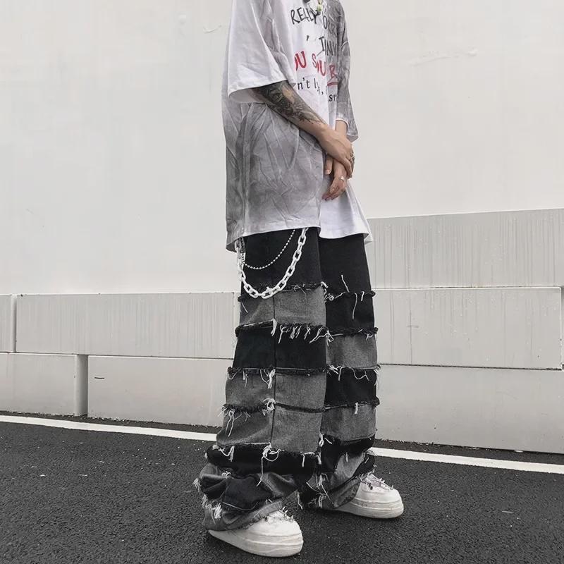 2023 Spring/Autumn Men s Gradient Jeans with Sleeve Label Style - High Street Fashion Beggar Pants. XL чорний колір сірий
2023 Spring/Autumn Men s Gradient Jeans with Sleeve Label Style - High Street Fashion Beggar Pants. XL чорний колір сірий