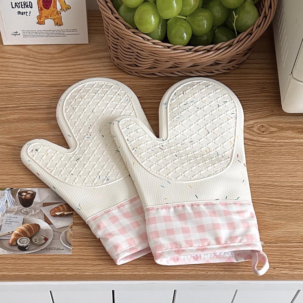 Pink Plaid Silicone Gloves Anti Scalding Oven Gloves Hot Pot Mitts Microwave Gloves Baking рожевий
Pink Plaid Silicone Gloves Anti Scalding Oven Gloves Hot Pot Mitts Microwave Gloves Baking рожевий