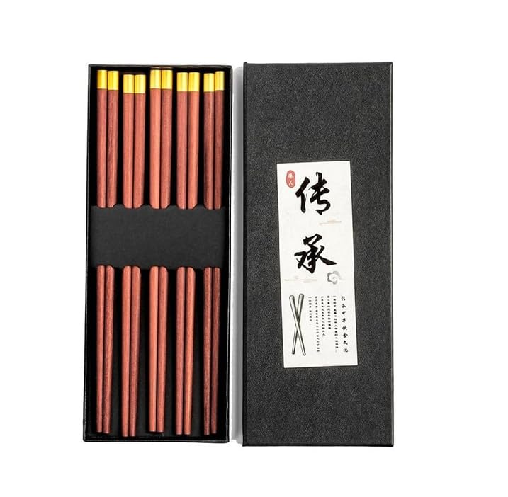 WANGYUANJI Set of 5 Chinese Made of Red Comes in a Gift Easy to Perfect for Family and Commercial Use Chopsticks, Pairs, Style, Sandalwood, Non-Slip,
WANGYUANJI Set of 5 Chinese Made of Red Comes in a Gift Easy to Perfect for Family and Commercial Use Chopsticks, Pairs, Style, Sandalwood, Non-Slip,