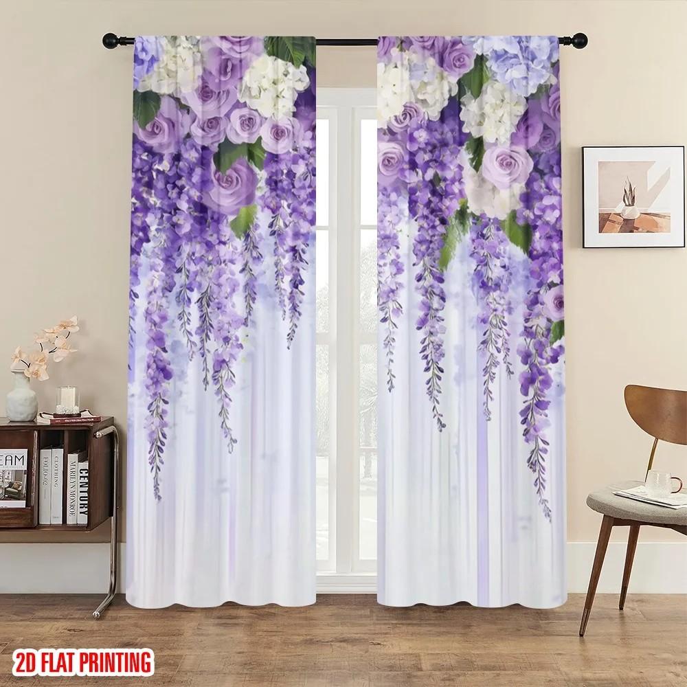 2pcs Floral Cascade Curtains Design Rod Pocket Polyester Drapes Home Decor Living Room/Bedroom Window Treatment 24x59in(60x150CM)x2&Rod Pocket
2pcs Floral Cascade Curtains Design Rod Pocket Polyester Drapes Home Decor Living Room/Bedroom Window Treatment 24x59in(60x150CM)x2&Rod Pocket