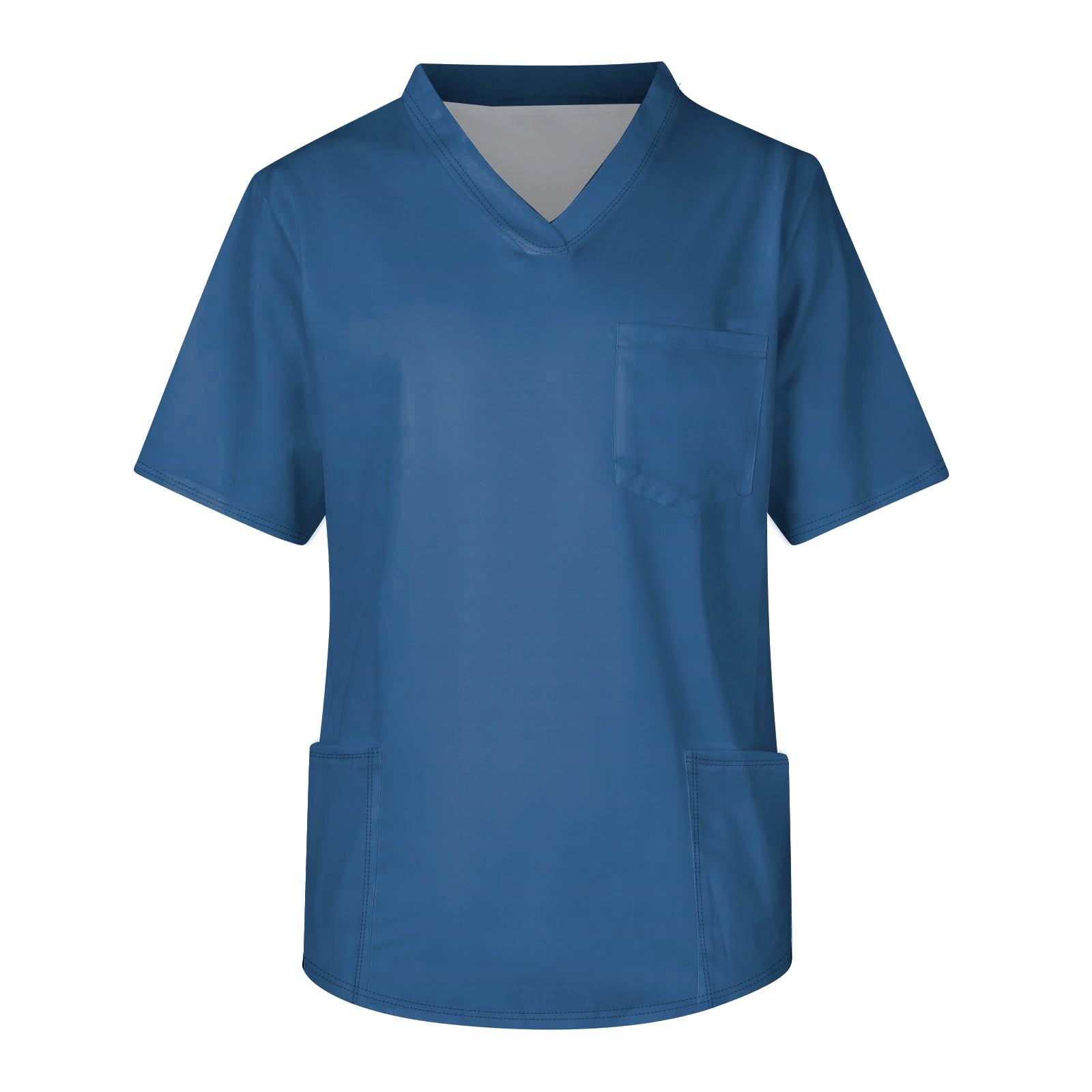 Мужской однотонный топ с v-образным вырезом и короткими рукавами для ухода за грудью и карманами M
Мужской однотонный топ с v-образным вырезом и короткими рукавами для ухода за грудью и карманами M