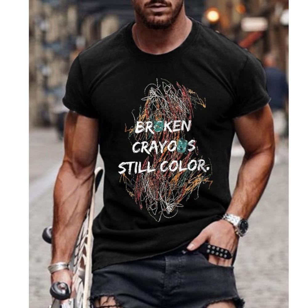 Men s Round Neck Printed T-shirt, Popular in European and American Summer, Casual, Versatile, Fashionable Short Sleeved Top 3XL чорний
Men s Round Neck Printed T-shirt, Popular in European and American Summer, Casual, Versatile, Fashionable Short Sleeved Top 3XL чорний