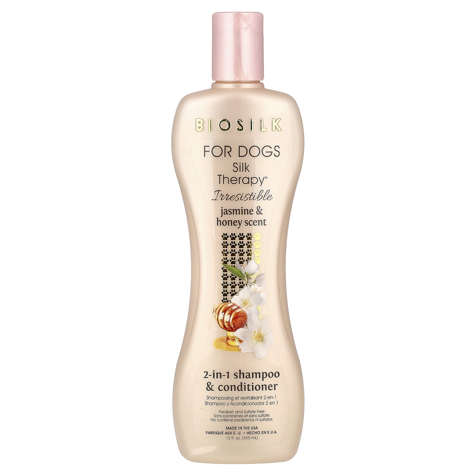 BioSilk Silk Therapy®, Шампунь и кондиционер 2-в-1 для собак, Жасмин и мед, 12 жидких унций (355 мл)
BioSilk Silk Therapy®, Шампунь и кондиционер 2-в-1 для собак, Жасмин и мед, 12 жидких унций (355 мл)