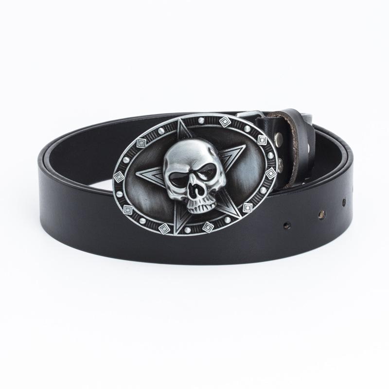 Ретро пояс Череп Пентаграмма Модный тренд Личность Молодежный пояс Пояс из коровьей кожи 95cm
Ретро пояс Череп Пентаграмма Модный тренд Личность Молодежный пояс Пояс из коровьей кожи 95cm