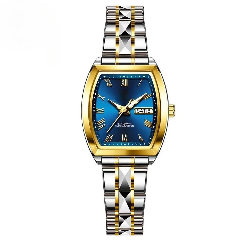 Жіночі годинники Нержавіюча сталь Водонепроникний Діловий годинник Календар Люмінесцентний Наручний годинник
Жіночі годинники Нержавіюча сталь Водонепроникний Діловий годинник Календар Люмінесцентний Наручний годинник