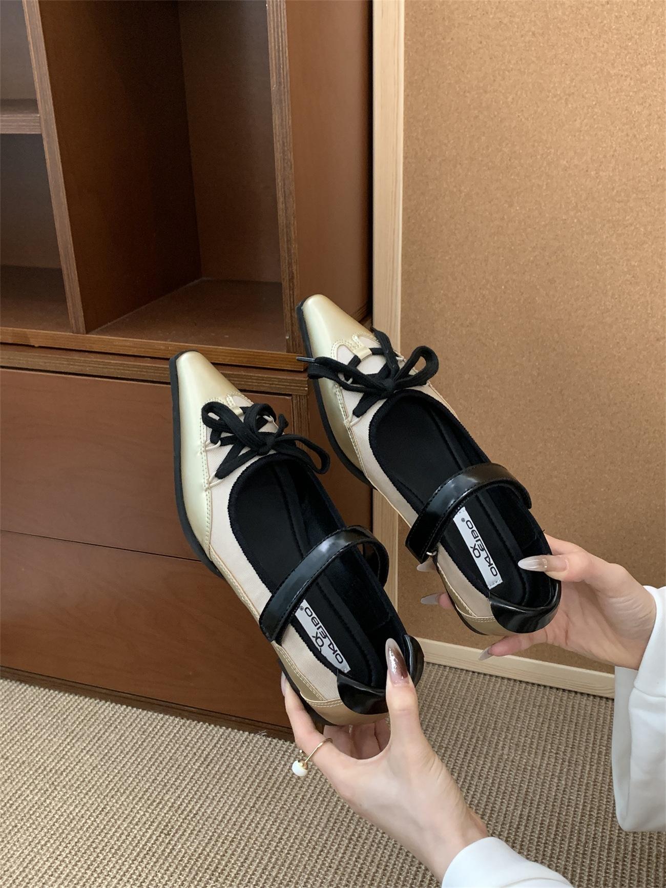 Pointed French temperament ballet bow single shoes women s 2025 autumn new black skirt beautiful Mary Jane shoes 39 золотой
Pointed French temperament ballet bow single shoes women s 2025 autumn new black skirt beautiful Mary Jane shoes 39 золотой