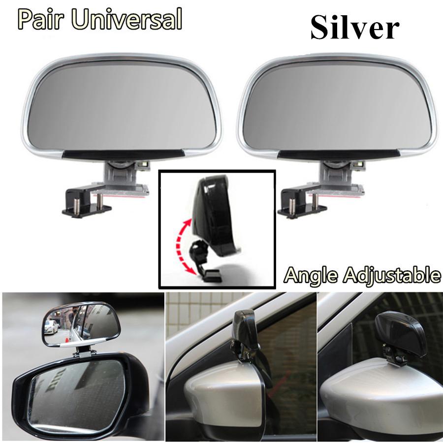 2x Adjustable Blind Spot Mirror Car Rear View Side Mirror 180° Wide Angle Silver
2x Adjustable Blind Spot Mirror Car Rear View Side Mirror 180° Wide Angle Silver