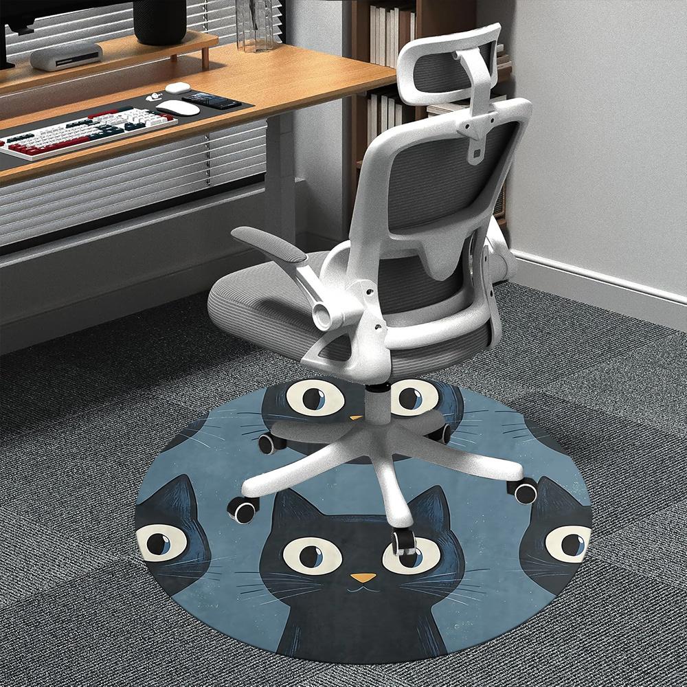 1pc Black Cat Pattern Office Round Area Rug, Indoor Mat Suitable ForOffice, Under Office Chairs Bedroom Living Room Home Decor, Room Deco q024 80cm by 80cm
1pc Black Cat Pattern Office Round Area Rug, Indoor Mat Suitable ForOffice, Under Office Chairs Bedroom Living Room Home Decor, Room Deco q024 80cm by 80cm