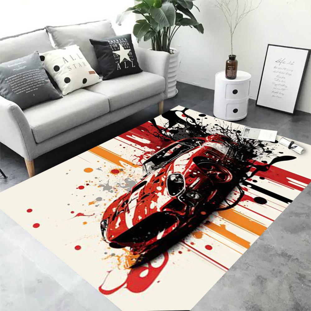 Artistic Retro Red Car Area Rug Splash Ink Sports Car Graphic Floor Mat Non-Slip Carpet for Living Room Bedroom Garage Car 40X60CM
Artistic Retro Red Car Area Rug Splash Ink Sports Car Graphic Floor Mat Non-Slip Carpet for Living Room Bedroom Garage Car 40X60CM