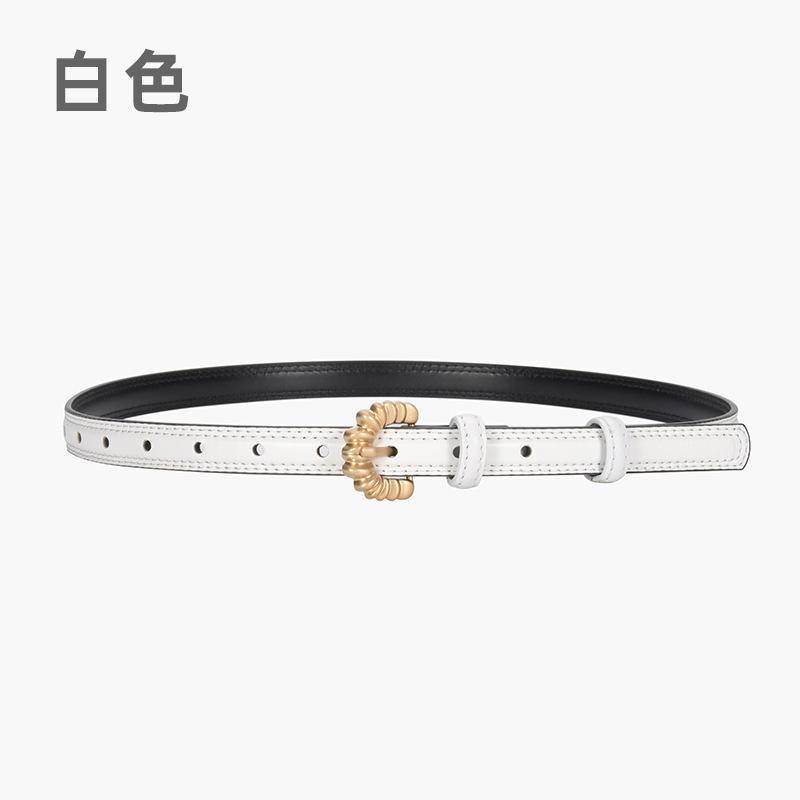 Belt Women S Texture Pin Buckle Simple Casual Thin Cowhide Suit Belt Women S Skirt 105cm
Belt Women S Texture Pin Buckle Simple Casual Thin Cowhide Suit Belt Women S Skirt 105cm