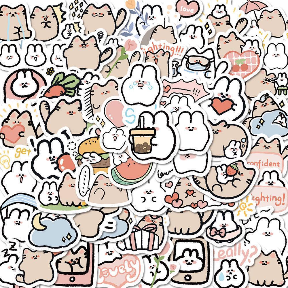58 Милых Водонепроницаемых Корейских Наклеек с Кошками и Кроликами для Декора
58 Милых Водонепроницаемых Корейских Наклеек с Кошками и Кроликами для Декора