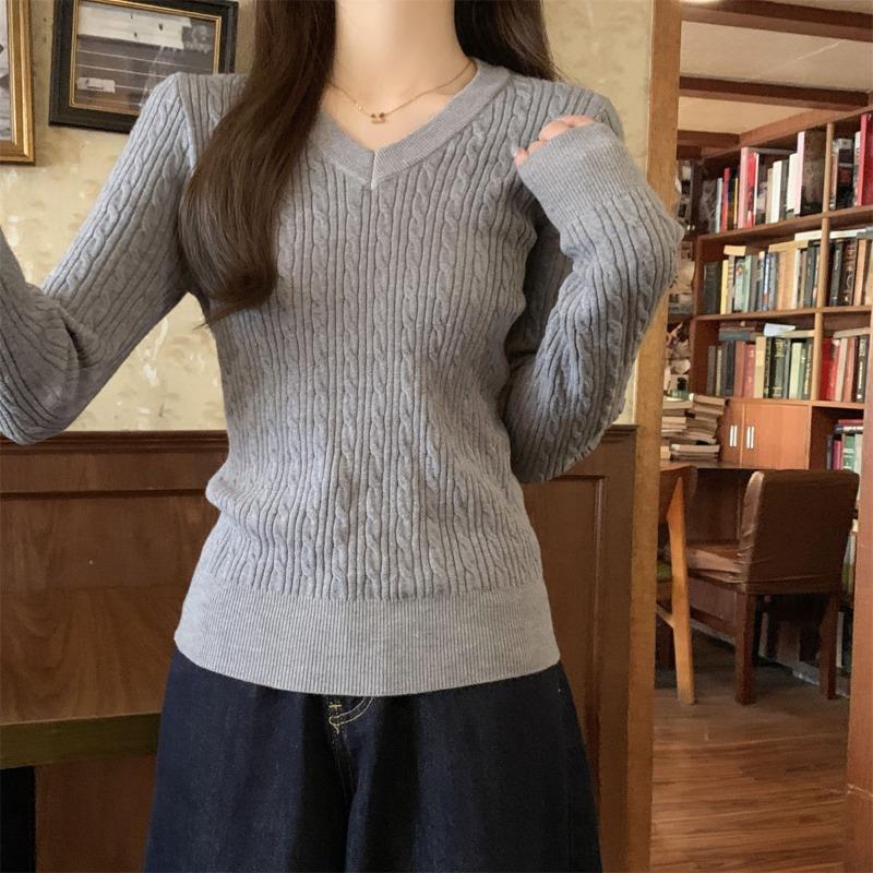 Autumn and winter new v-neck temperament old money style twist Andy fleece knitted sweater women s long-sleeved primer sweater L сірий колір
Autumn and winter new v-neck temperament old money style twist Andy fleece knitted sweater women s long-sleeved primer sweater L сірий колір