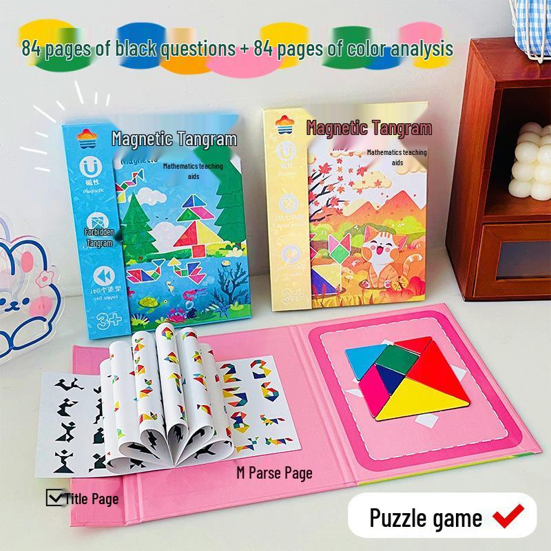 Magnetic Tangram Puzzle Board for Kids - Colorful Educational Toy for Early Learning and Kindergarten Teaching
Magnetic Tangram Puzzle Board for Kids - Colorful Educational Toy for Early Learning and Kindergarten Teaching