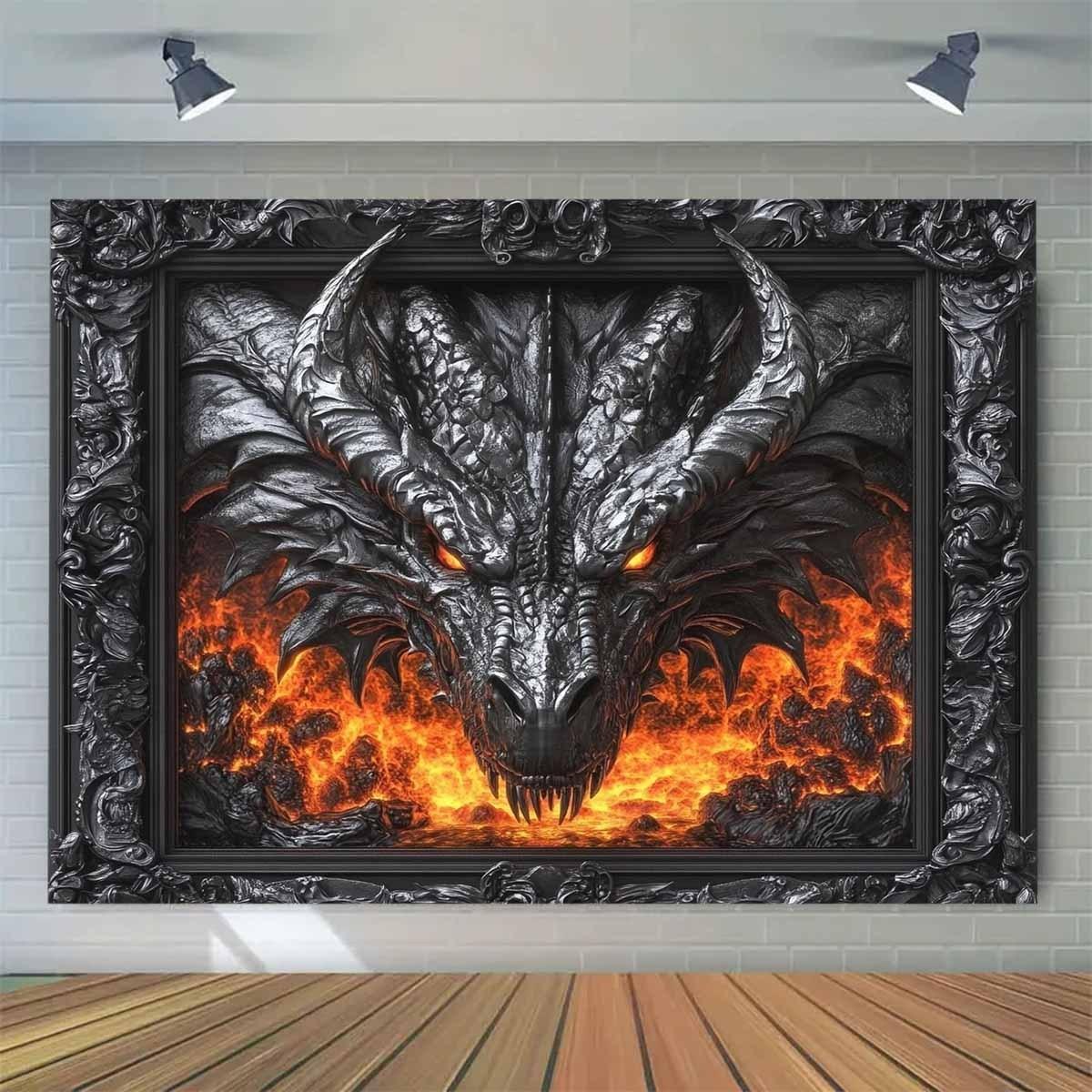 Fiery Dragon Tapestry Perfect for Adding Gothic and Fantasy Style to Any Room Decor Ideal for Home Use 74x94cm(29x37in)
Fiery Dragon Tapestry Perfect for Adding Gothic and Fantasy Style to Any Room Decor Ideal for Home Use 74x94cm(29x37in)