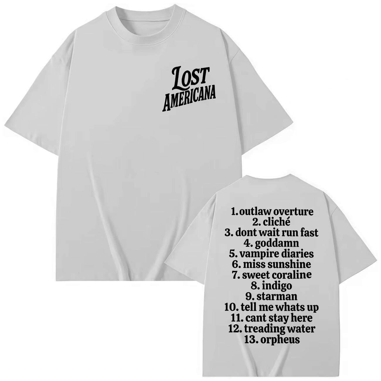 Rapper MGK Lost Americana Album Print T Shirt Men Women Clothing Harajuku Pop Music Tshirts Fashion Casual Short Sleeve Top 4XL
Rapper MGK Lost Americana Album Print T Shirt Men Women Clothing Harajuku Pop Music Tshirts Fashion Casual Short Sleeve Top 4XL