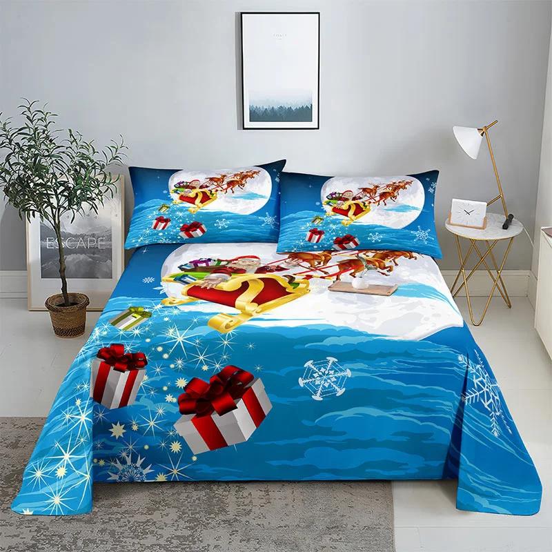 3D HD Christmas Bed Sheets Set Blue Pillowcase Cover Bedding Linen Home Decor Festival Single Double Twin King Size 110x230cm 2pcs
3D HD Christmas Bed Sheets Set Blue Pillowcase Cover Bedding Linen Home Decor Festival Single Double Twin King Size 110x230cm 2pcs