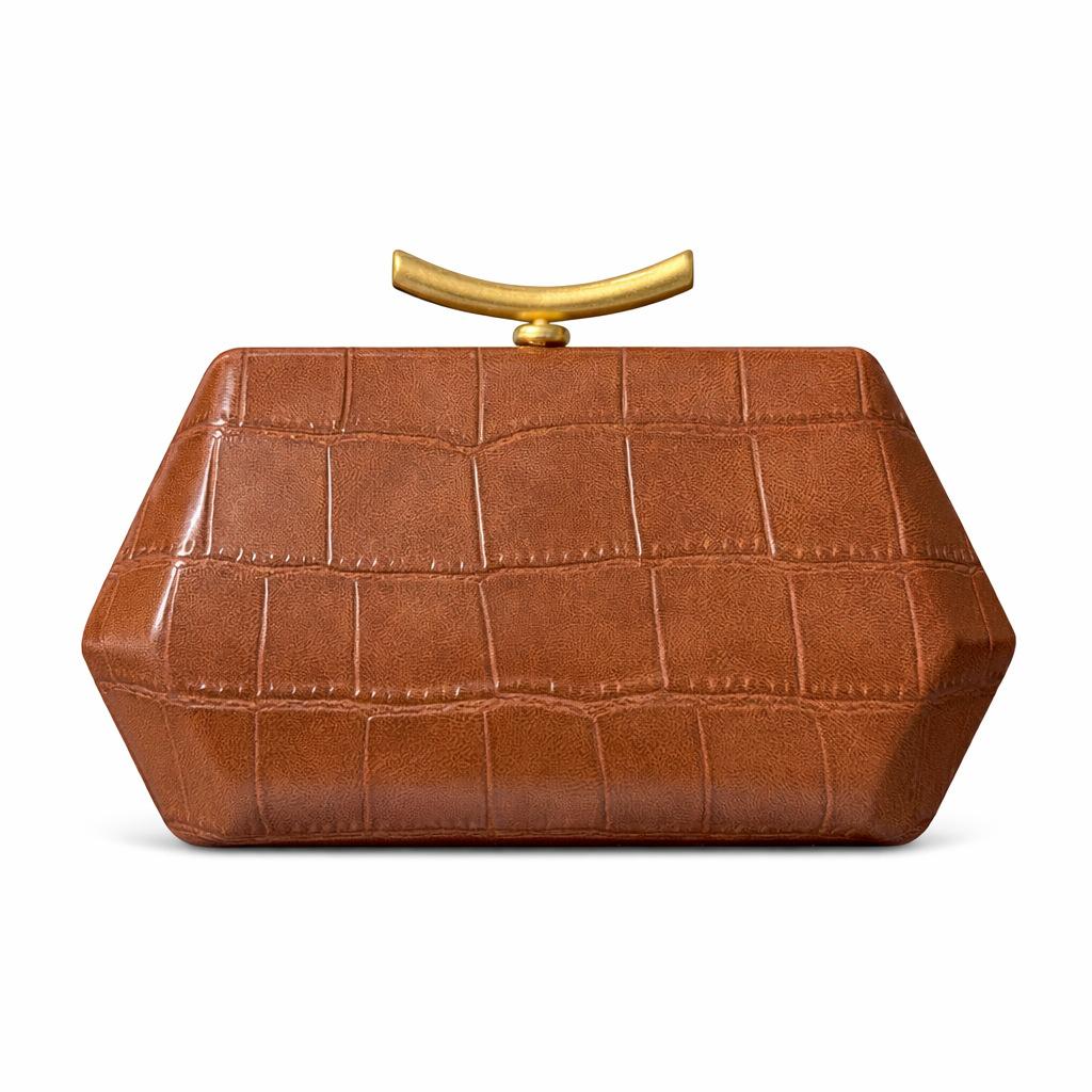 Women S Shoulder Oblique Span Bag, Special-Shaped Alligator Pattern Clutch Bag, Fashionable Wedding Dinner Bag светло-коричневого
Women S Shoulder Oblique Span Bag, Special-Shaped Alligator Pattern Clutch Bag, Fashionable Wedding Dinner Bag светло-коричневого