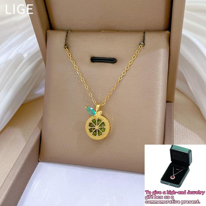 Fruit Lemon European and American Light Luxury Temperament Gorgeous Full Diamond Necklace Women s Versatile Clavicle Chain
Fruit Lemon European and American Light Luxury Temperament Gorgeous Full Diamond Necklace Women s Versatile Clavicle Chain