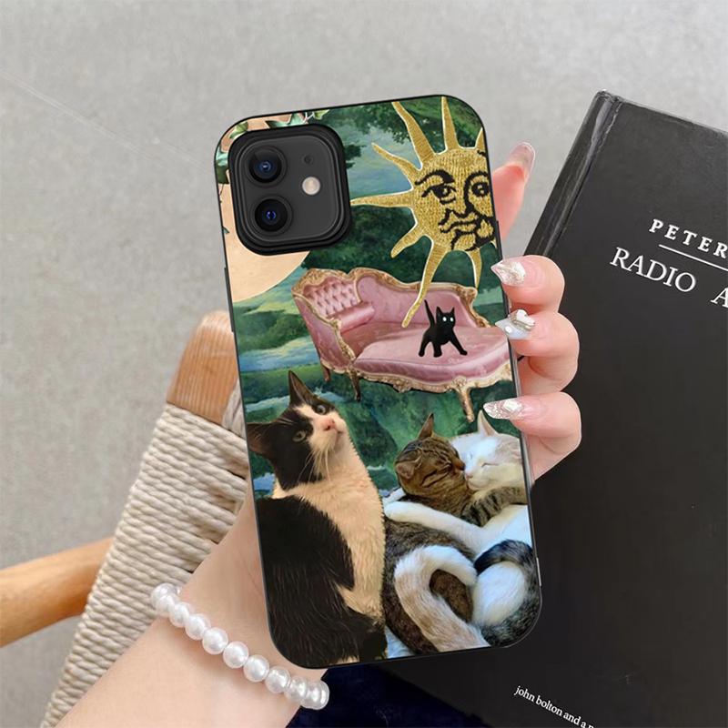 Sun Black Cat Butterfly Silica Black Phone Case For iPhone 16 15 11 12 14 13 Pro Max Mini X XSM XR 7 8 Plus SE4 16e Cute Covers iPhone 16 Pro
Sun Black Cat Butterfly Silica Black Phone Case For iPhone 16 15 11 12 14 13 Pro Max Mini X XSM XR 7 8 Plus SE4 16e Cute Covers iPhone 16 Pro