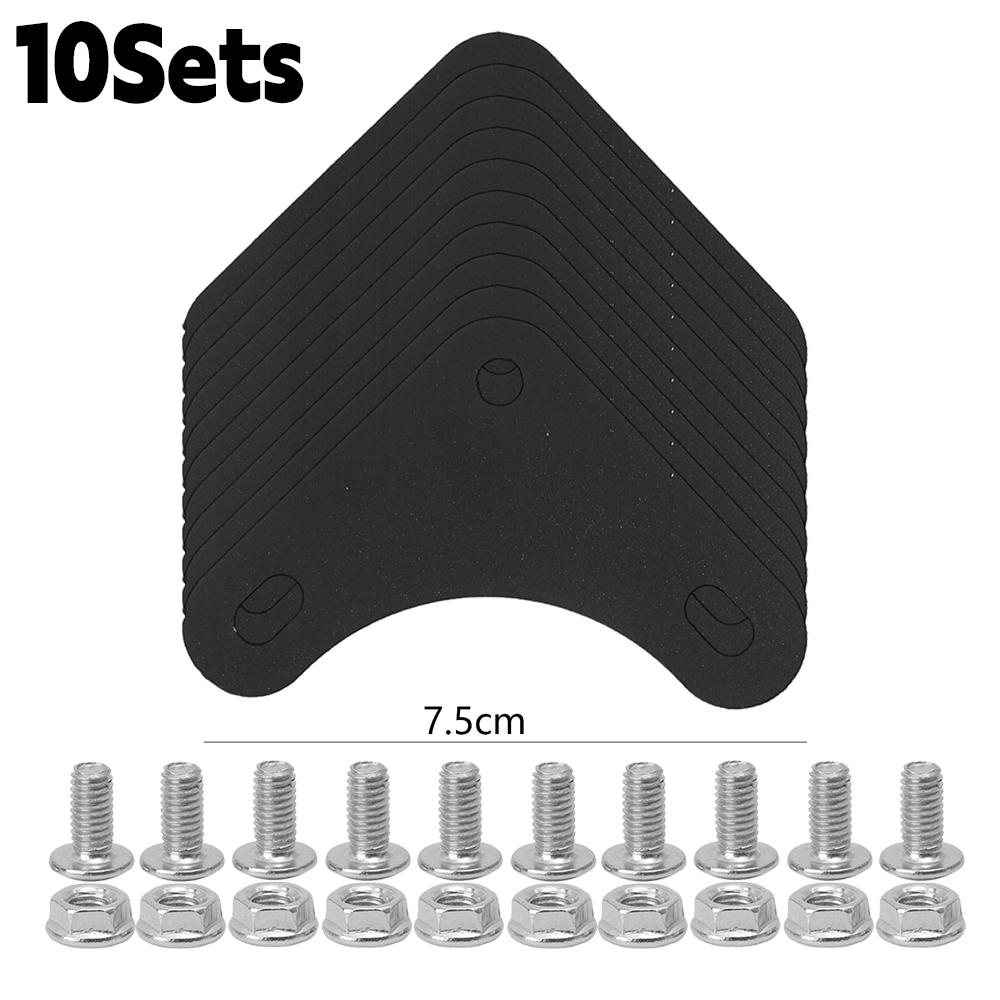 10Sets Carbon Steel Flat Plate Corner Plates Shelf Angle Bracket Triangle Stamping Corner for Slotted Angle Bars with Screws Nut чорний
10Sets Carbon Steel Flat Plate Corner Plates Shelf Angle Bracket Triangle Stamping Corner for Slotted Angle Bars with Screws Nut чорний
