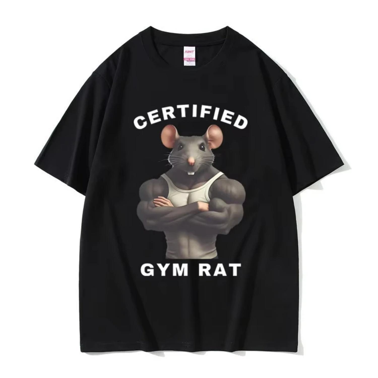 Funny Rat Gym Fitness Graphic T-shirt Men Women Fashion Summer Short Sleeve Unsiex Casual High Quality Pure Cotton T Shirts Tops XXXXXL чорний
Funny Rat Gym Fitness Graphic T-shirt Men Women Fashion Summer Short Sleeve Unsiex Casual High Quality Pure Cotton T Shirts Tops XXXXXL чорний