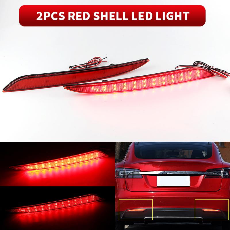 2PCS LED Rear Bumper Reflector Tail Brake Stop Light For Tesla Model S 2012-up brake light/tail light/rear fog light/turn Lamp
2PCS LED Rear Bumper Reflector Tail Brake Stop Light For Tesla Model S 2012-up brake light/tail light/rear fog light/turn Lamp